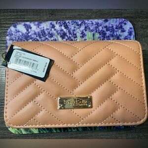 Bebe Light Brown Quilted Crossbody Bag